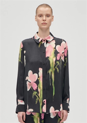 Long sleeve dry viscose skjorte Melting Flowers Stine Goya 